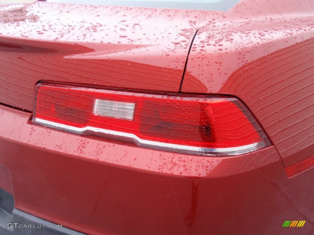 2014 Camaro LS Coupe - Crystal Red Tintcoat / Gray photo #16