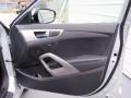 2014 Hyundai Veloster Black Interior Door Panel Photo