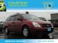 2008 Claret Red Metallic Kia Sedona LX  photo #1