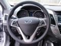 2014 Hyundai Veloster Black Interior Steering Wheel Photo