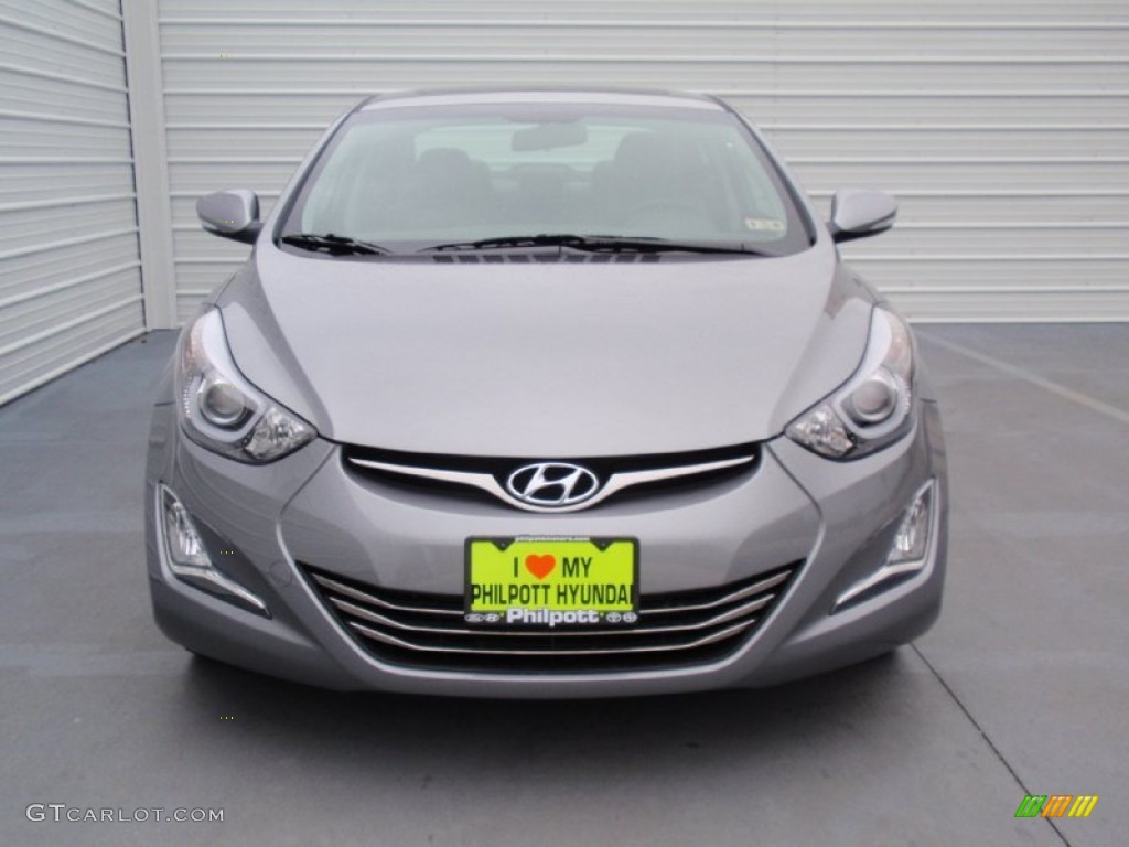 2014 Elantra Sport Sedan - Titanium Gray Metallic / Gray photo #8
