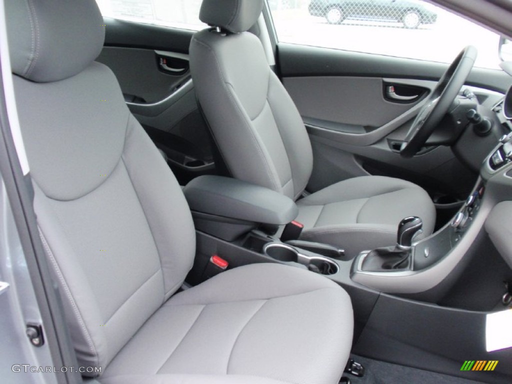 2014 Elantra Sport Sedan - Titanium Gray Metallic / Gray photo #18