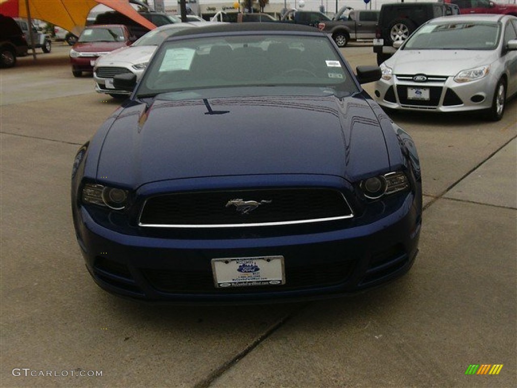 2013 Mustang V6 Convertible - Deep Impact Blue Metallic / Charcoal Black photo #1