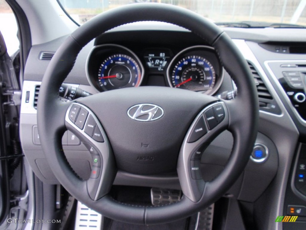 2014 Elantra Sport Sedan - Titanium Gray Metallic / Gray photo #31