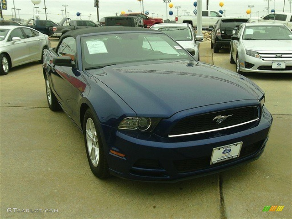 2013 Mustang V6 Convertible - Deep Impact Blue Metallic / Charcoal Black photo #7