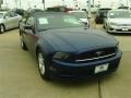 2013 Deep Impact Blue Metallic Ford Mustang V6 Convertible  photo #7