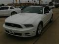 2014 Oxford White Ford Mustang V6 Convertible  photo #2