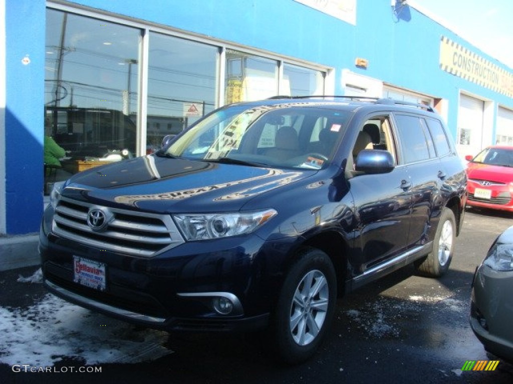 2011 Highlander SE 4WD - Nautical Blue Pearl / Sand Beige photo #1