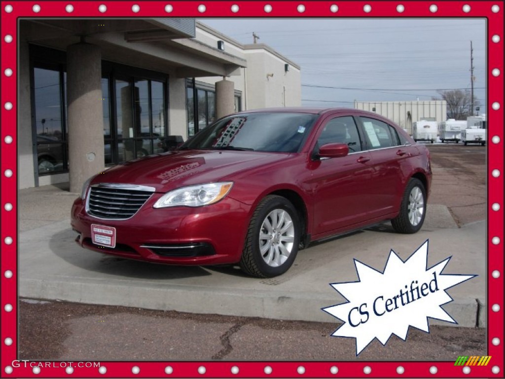 Deep Cherry Red Crystal Pearl Coat Chrysler 200