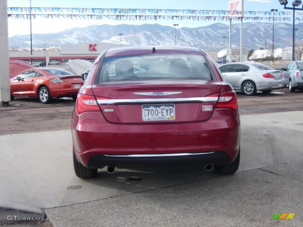 2012 200 Touring Sedan - Deep Cherry Red Crystal Pearl Coat / Black photo #13