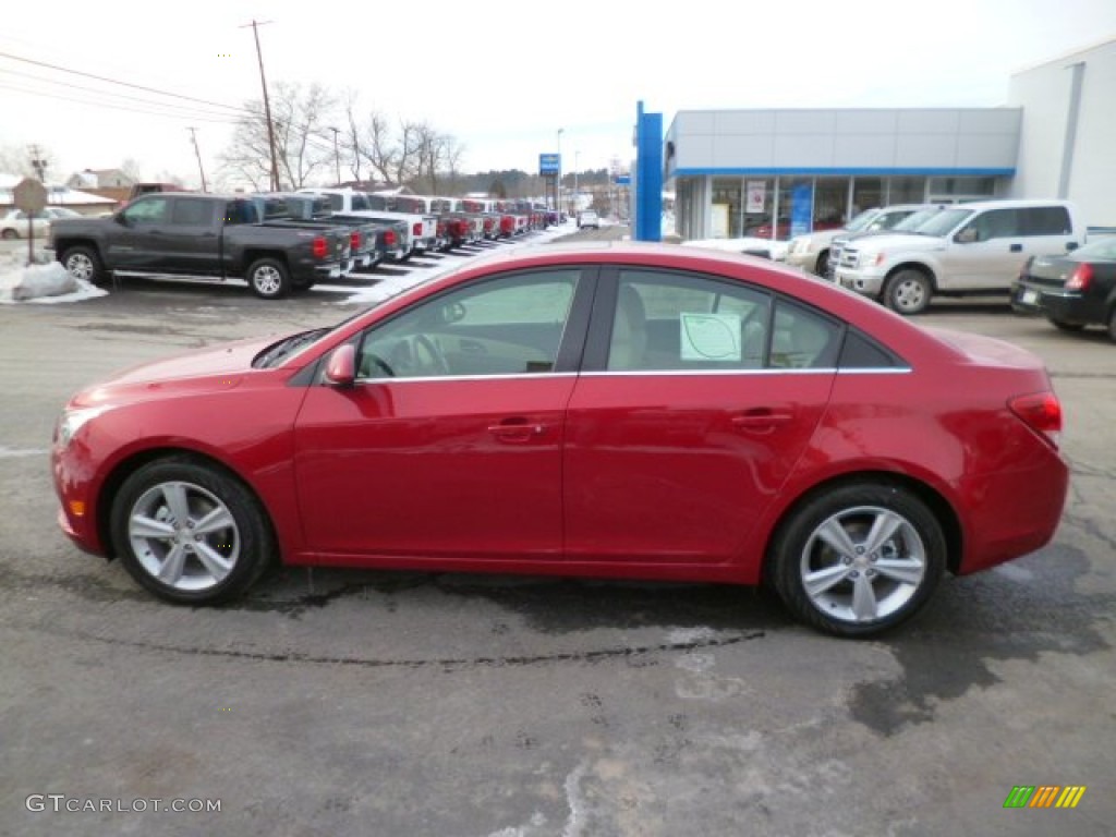 2014 Cruze LT - Crystal Red Tintcoat / Cocoa/Light Neutral photo #4