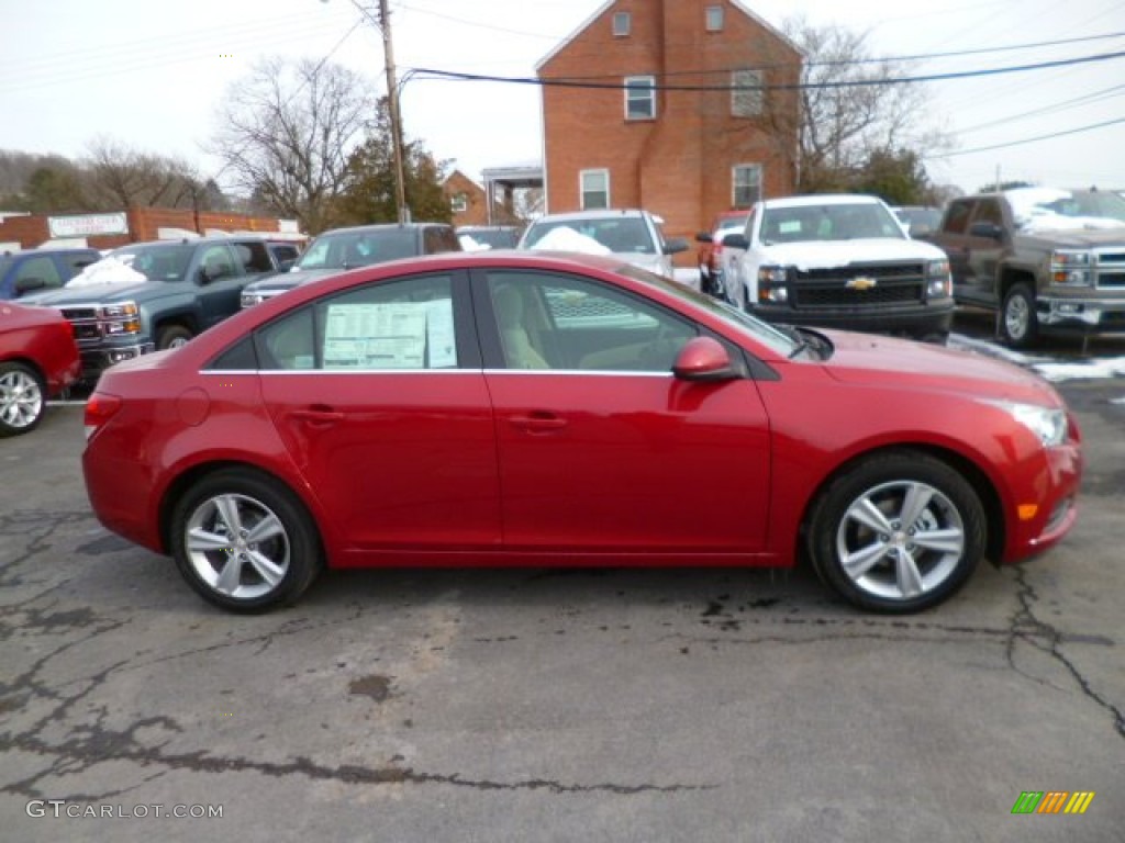 2014 Cruze LT - Crystal Red Tintcoat / Cocoa/Light Neutral photo #8