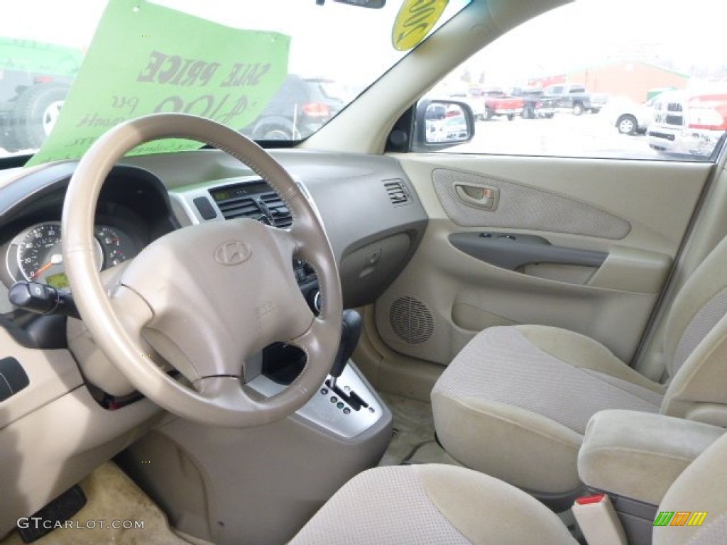 2007 Tucson SE - Platinum Metallic / Beige photo #15