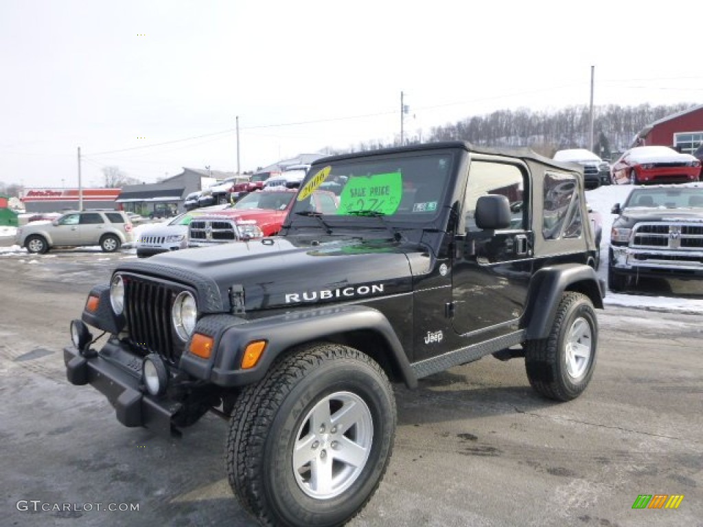 2006 Wrangler Rubicon 4x4 - Black / Dark Slate Gray photo #1