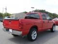 2008 Flame Red Dodge Ram 1500 Big Horn Edition Quad Cab  photo #3