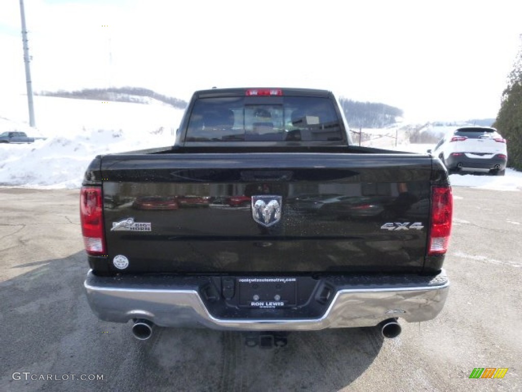 2014 1500 Big Horn Quad Cab 4x4 - Black Gold Pearl Coat / Black/Diesel Gray photo #7