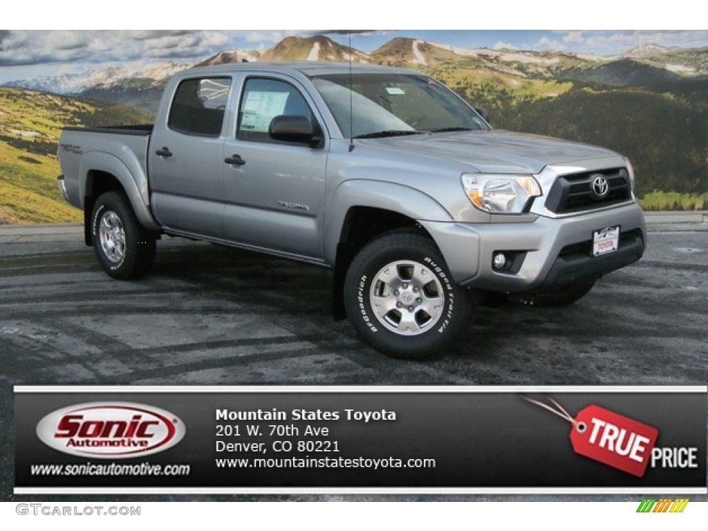 2014 Tacoma V6 TRD Double Cab 4x4 - Silver Sky Metallic / Graphite photo #1