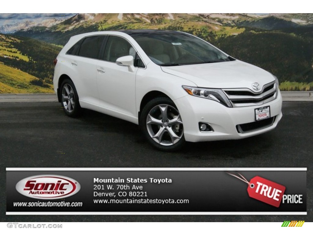 2014 Venza Limited - Blizzard White Pearl / Light Gray photo #1