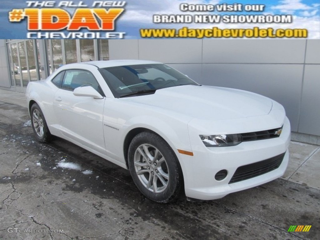 2014 Camaro LS Coupe - Summit White / Black photo #1