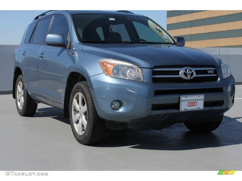 2008 RAV4 Limited V6 - Pacific Blue Metallic / Taupe photo #1