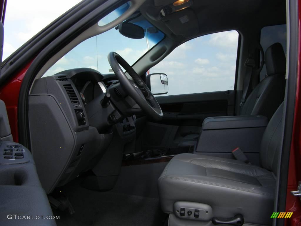 2008 Ram 3500 Laramie Mega Cab 4x4 Dually - Inferno Red Crystal Pearl / Medium Slate Gray photo #8