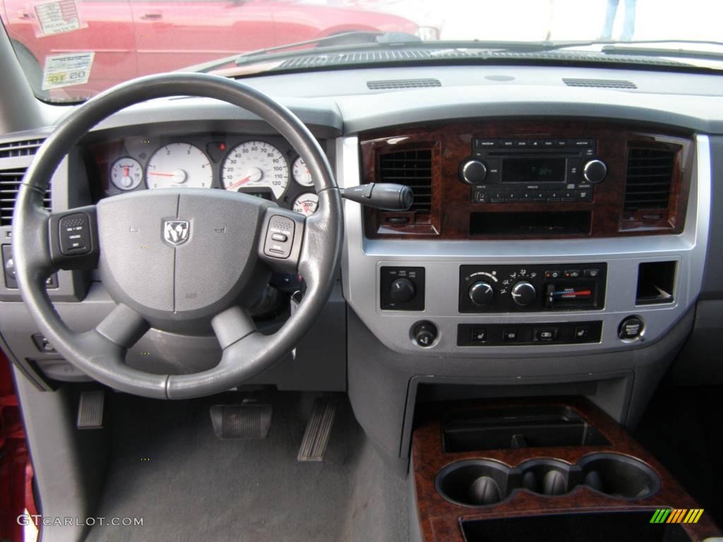 2008 Ram 3500 Laramie Mega Cab 4x4 Dually - Inferno Red Crystal Pearl / Medium Slate Gray photo #10