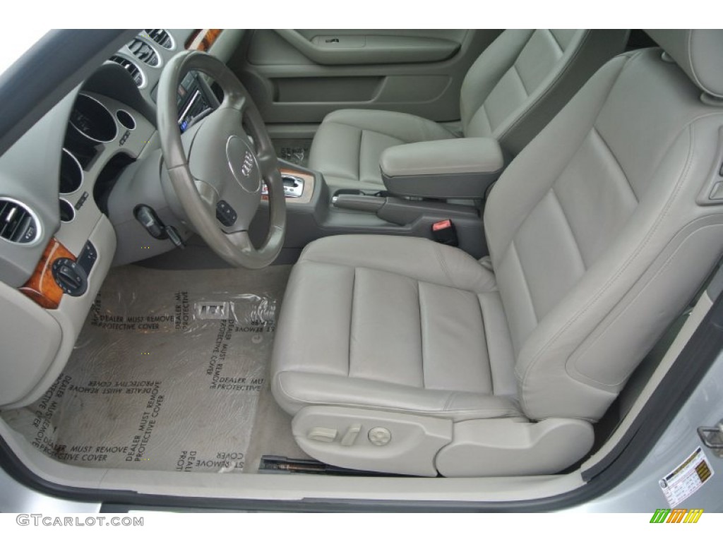 2006 A4 1.8T Cabriolet - Light Silver Metallic / Platinum photo #8