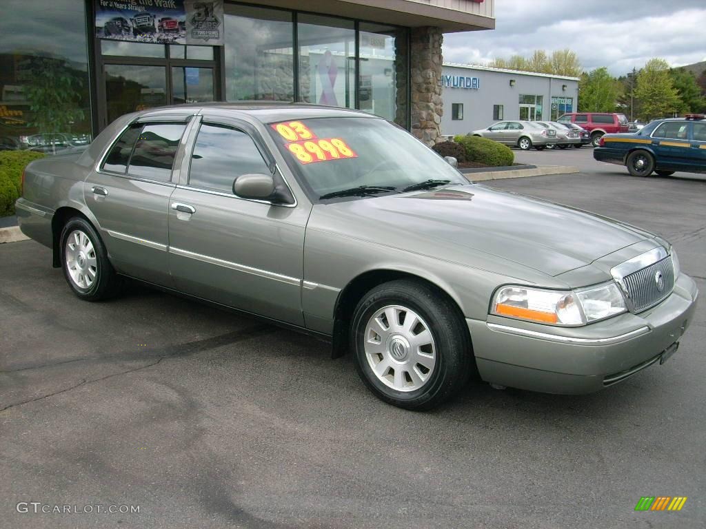 2003 Grand Marquis LS - Spruce Green Metallic / Medium Parchment photo #4