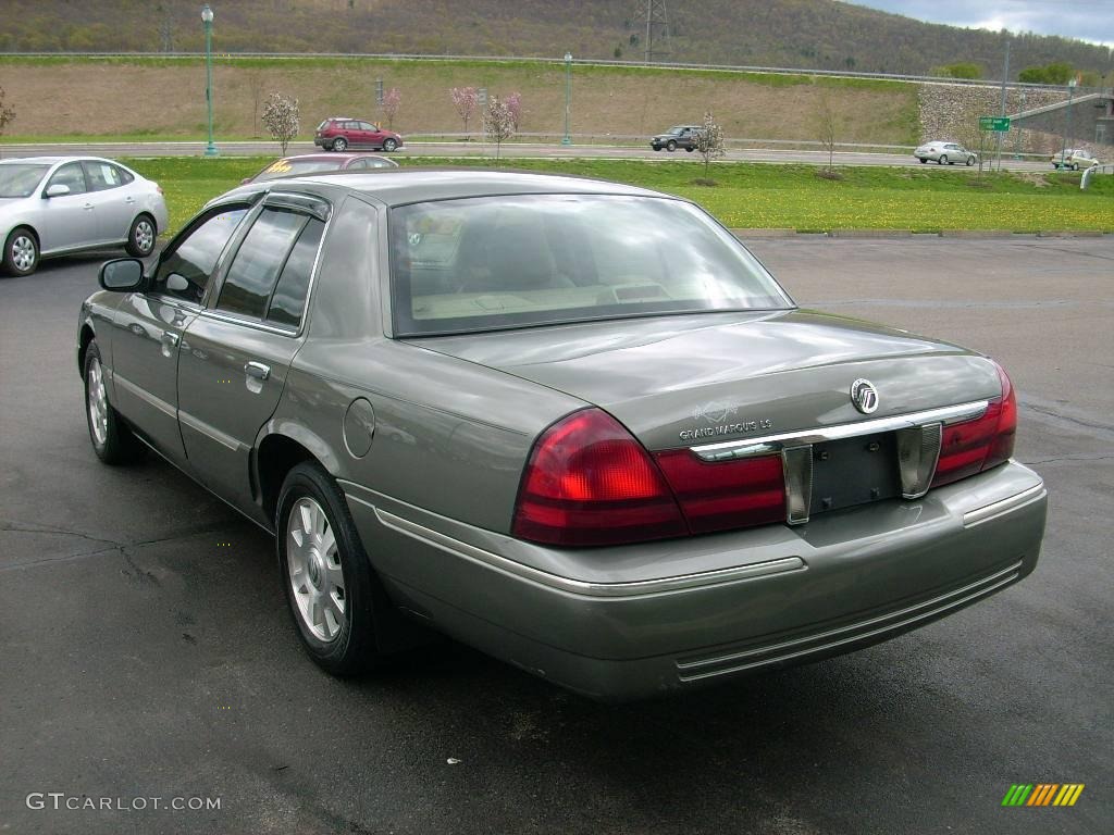 2003 Grand Marquis LS - Spruce Green Metallic / Medium Parchment photo #9