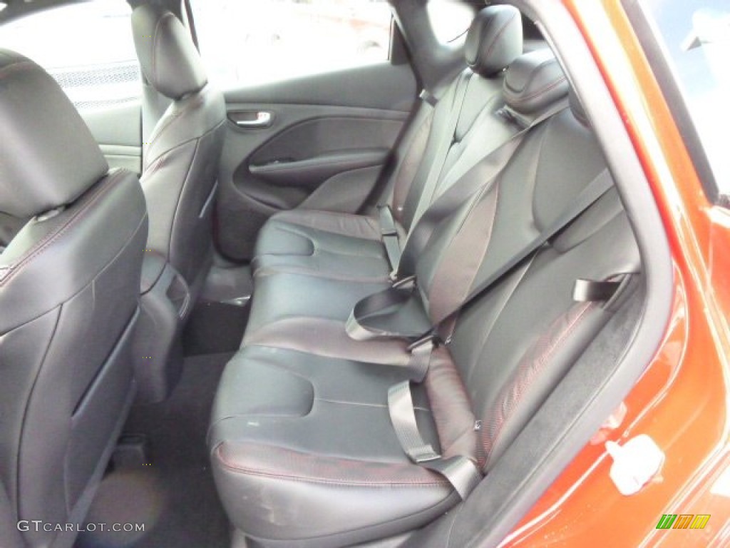 GT Black/Ruby Red Interior 2014 Dodge Dart GT Photo #90536241