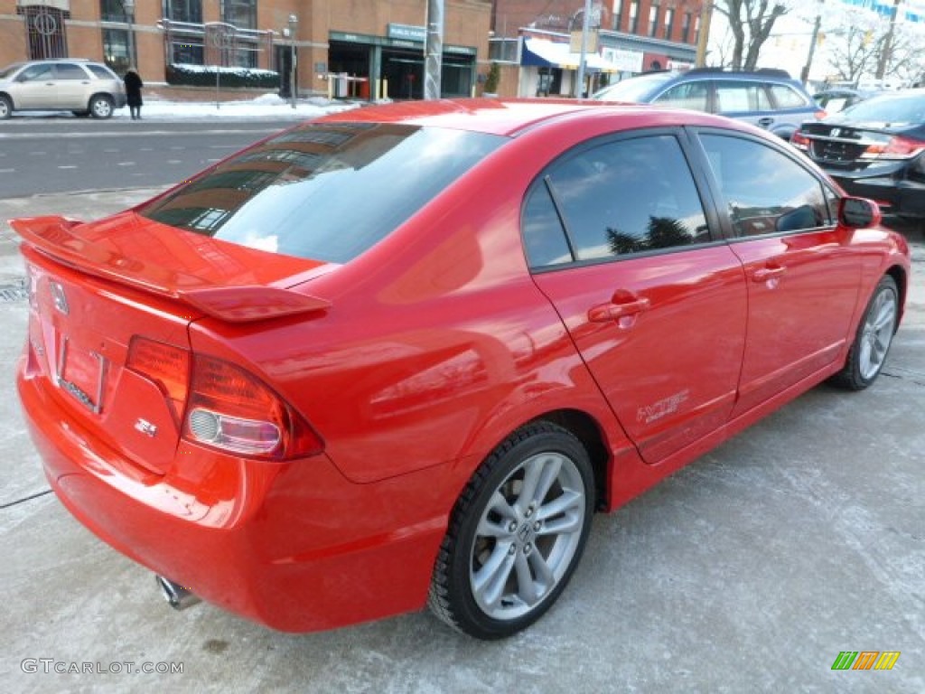 2007 Civic Si Sedan - Rallye Red / Black photo #12