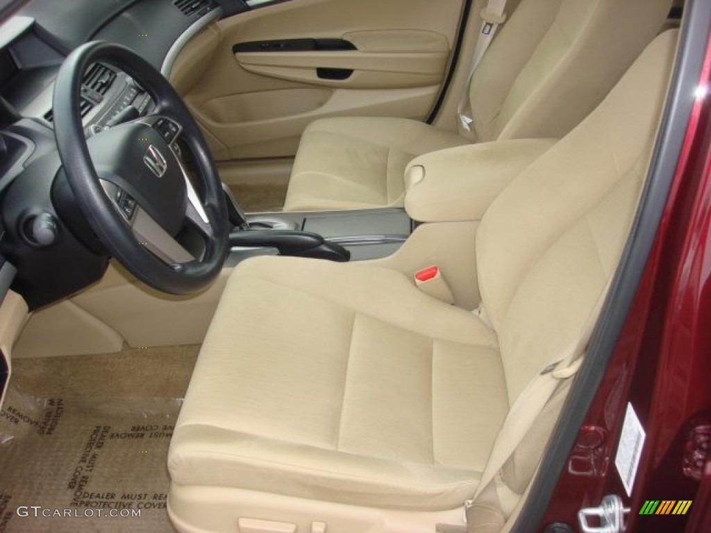 2012 Accord LX Premium Sedan - Basque Red Pearl II / Ivory photo #9