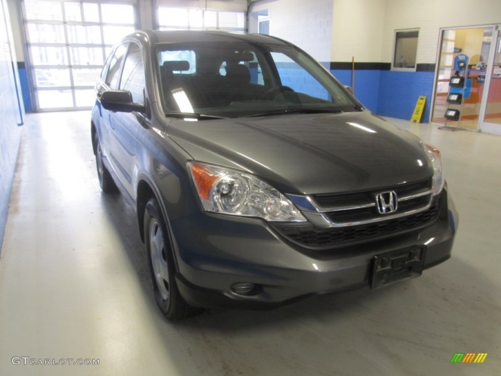 2011 CR-V LX 4WD - Polished Metal Metallic / Black photo #5