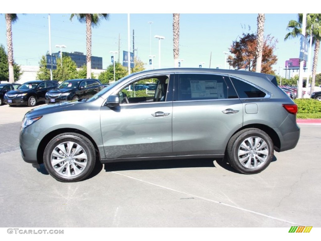 Forest Mist Metallic 2014 Acura MDX SH-AWD Technology Exterior Photo #90539663