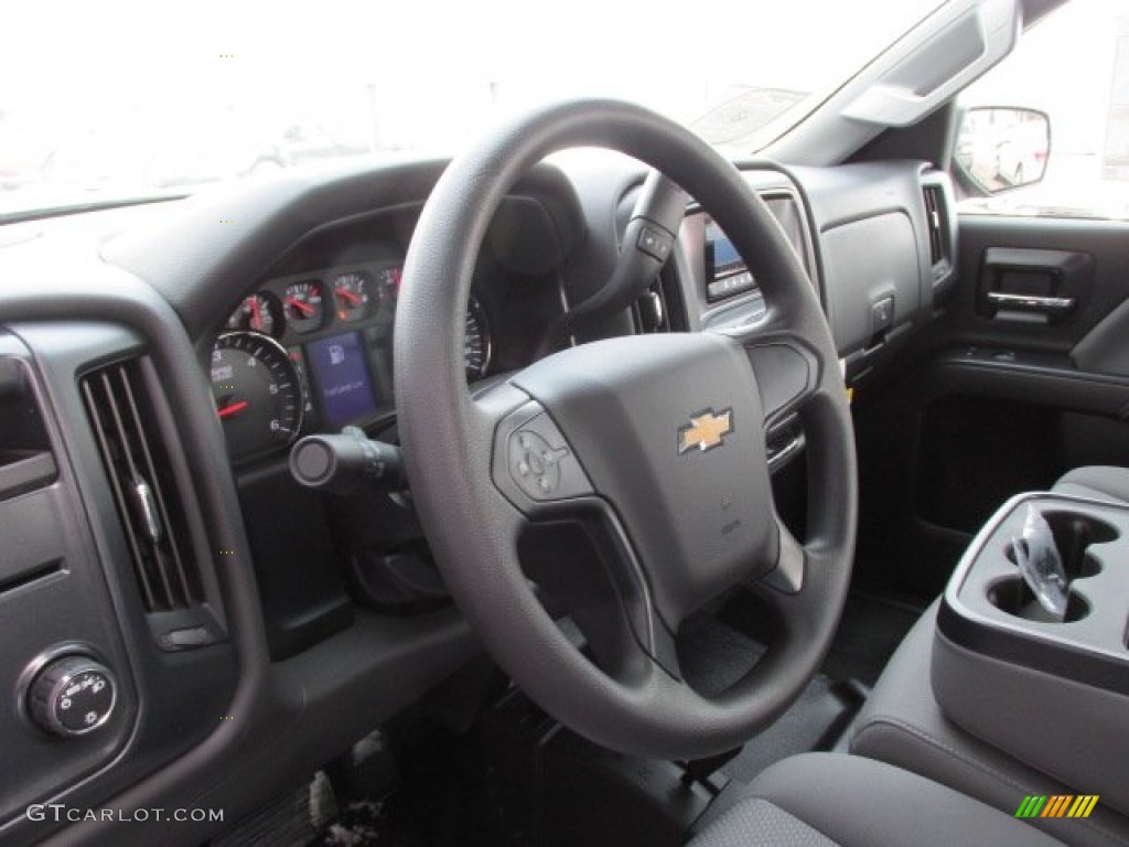 2014 Silverado 1500 WT Double Cab 4x4 - Blue Granite Metallic / Jet Black/Dark Ash photo #9