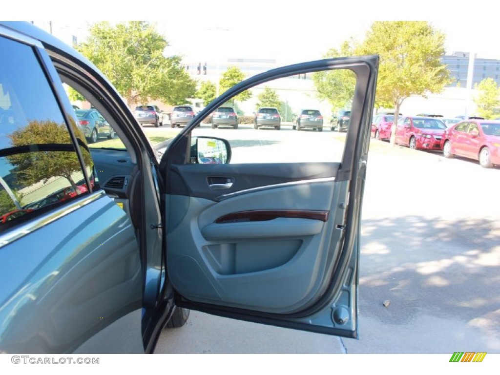2014 Acura MDX SH-AWD Technology Eucalyptus Door Panel Photo #90539909