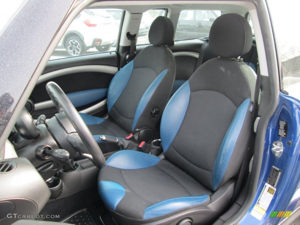 Blue/Carbon Black Interior 2008 Mini Cooper S Clubman Photo #90540704