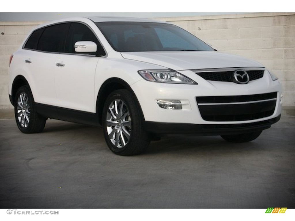 2008 CX-9 Sport AWD - Crystal White Pearl Mica / Black photo #1