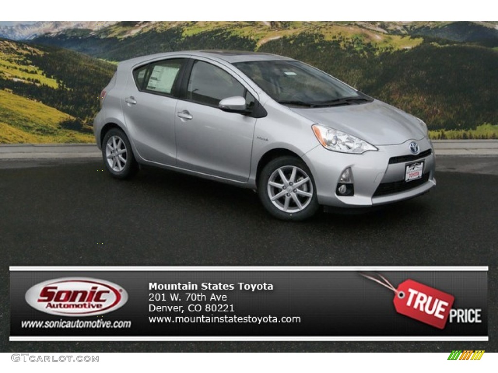 2014 Prius c Hybrid Four - Classic Silver Metallic / Black photo #1