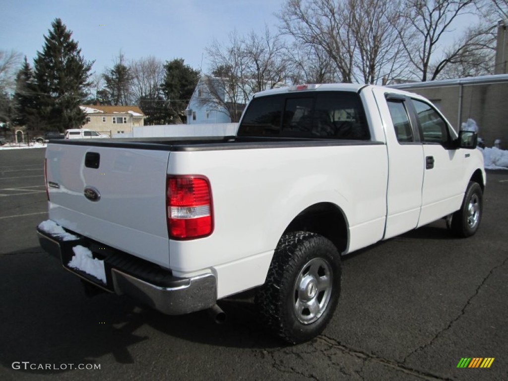 2005 F150 XLT SuperCab 4x4 - Oxford White / Tan photo #7