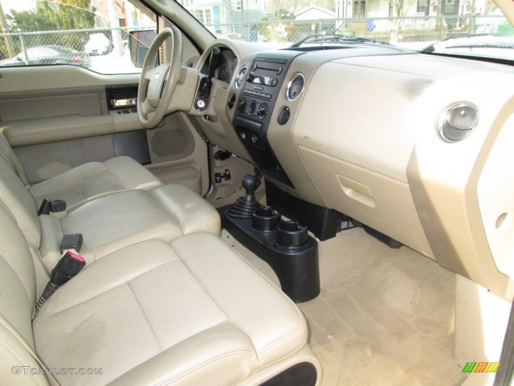 2005 F150 XLT SuperCab 4x4 - Oxford White / Tan photo #17