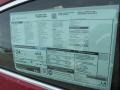  2014 Regal FWD Window Sticker