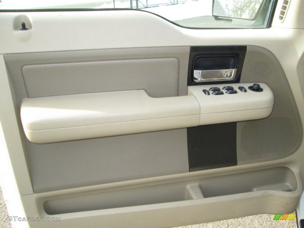 2005 F150 XLT SuperCab 4x4 - Oxford White / Tan photo #24