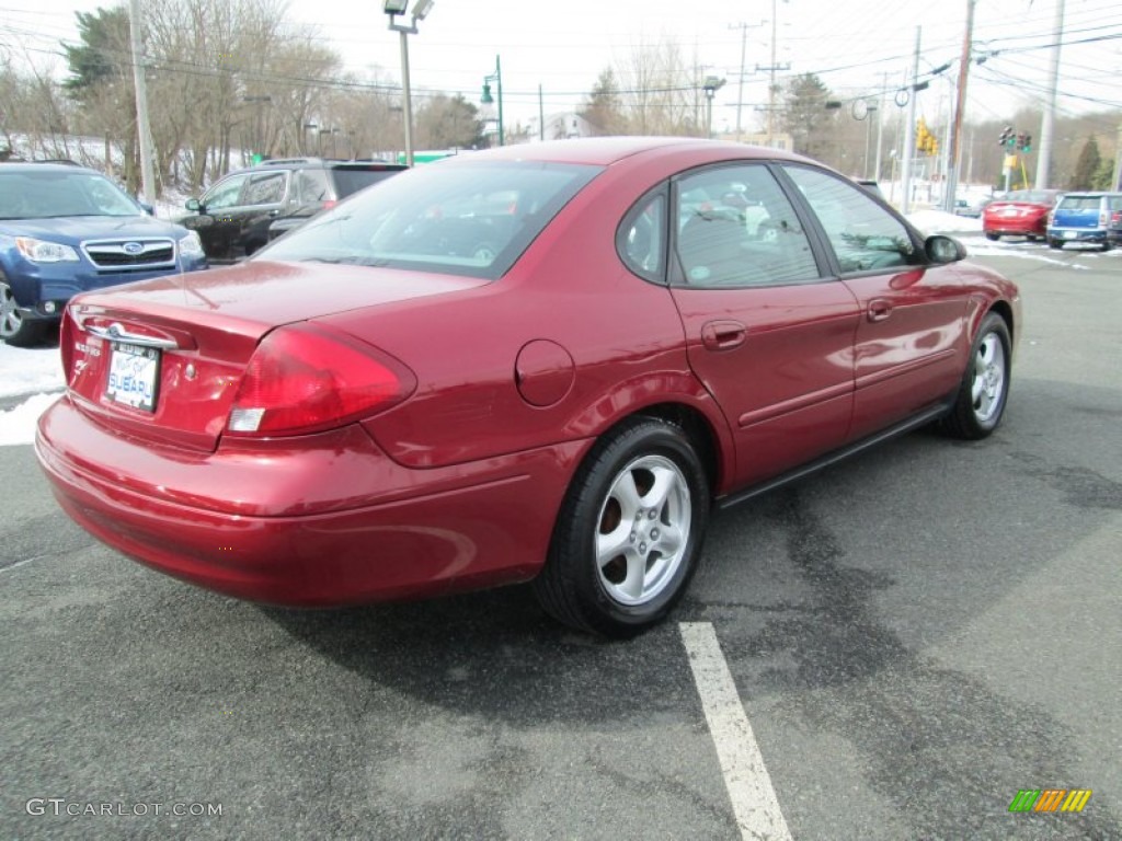 2002 Taurus SES - Matador Red Metallic / Medium Graphite photo #6