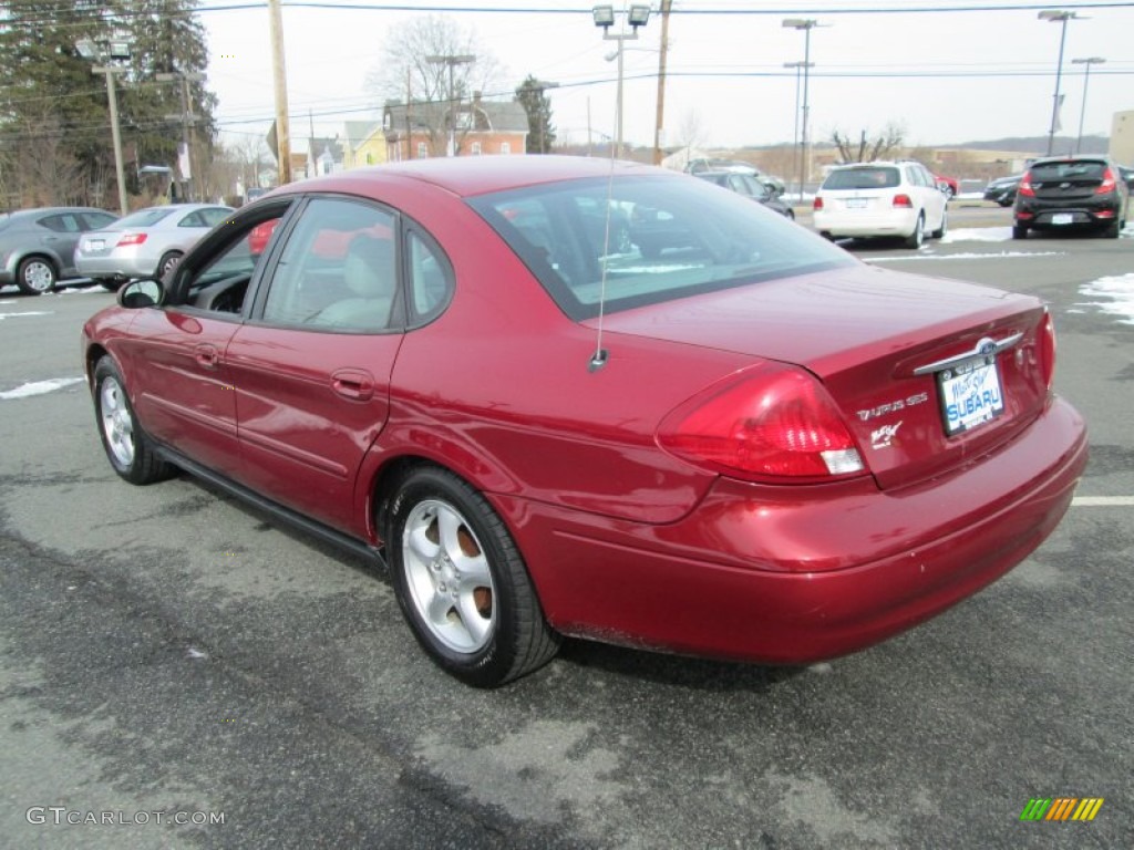 2002 Taurus SES - Matador Red Metallic / Medium Graphite photo #8