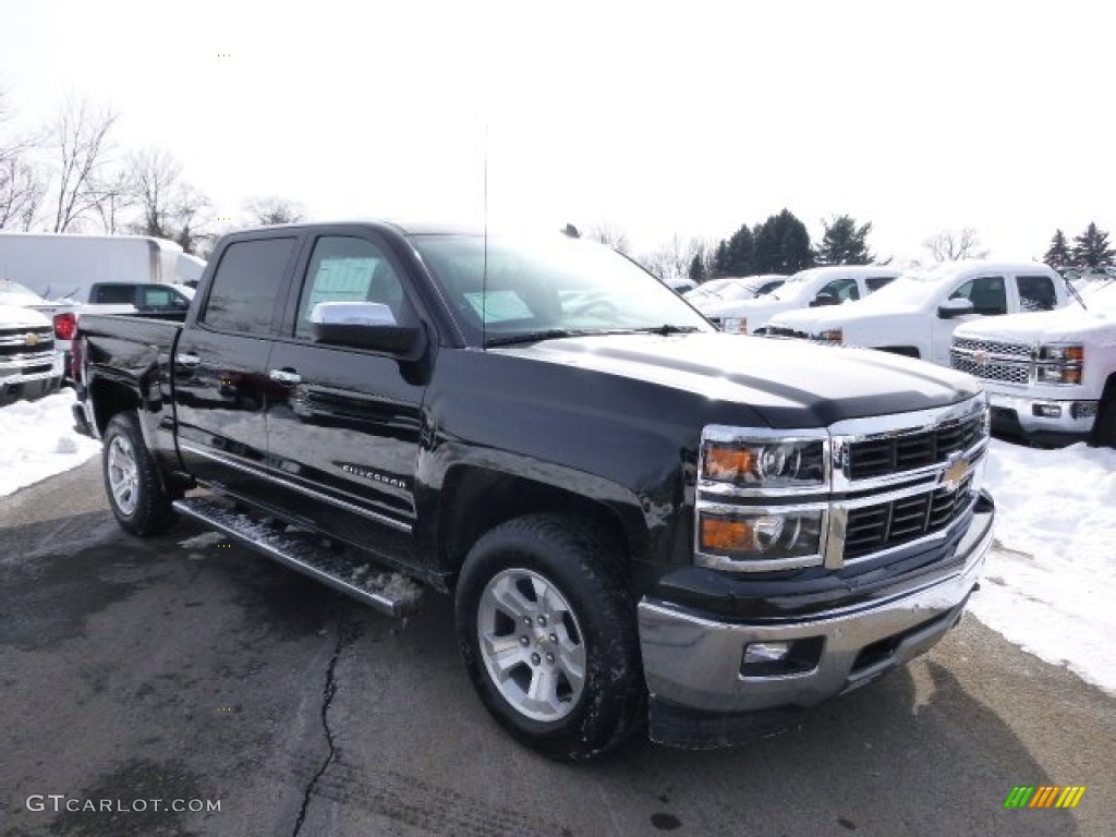 2014 Silverado 1500 LTZ Z71 Crew Cab 4x4 - Black / Jet Black photo #4