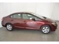 Crimson Pearl - Civic LX Sedan Photo No. 5