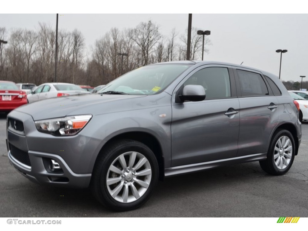 Mercury Gray 2011 Mitsubishi Outlander Sport SE Exterior Photo #90544615