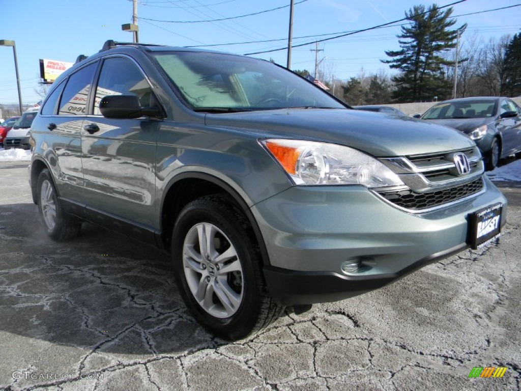 2011 CR-V EX 4WD - Opal Sage Metallic / Gray photo #5