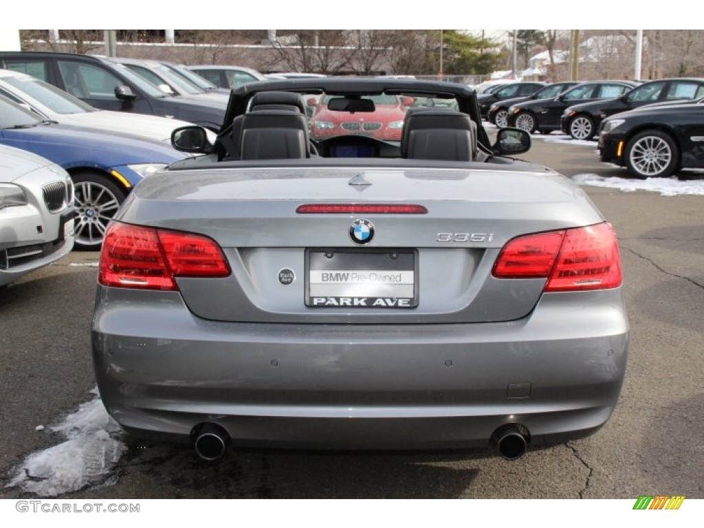 2013 3 Series 335i Convertible - Space Gray Metallic / Black photo #4